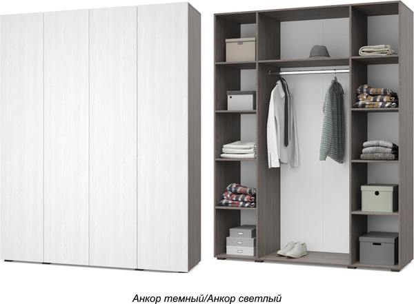 Изображение товара Шкаф Modern Челси Ч41 (анкор темный/анкор светлый)