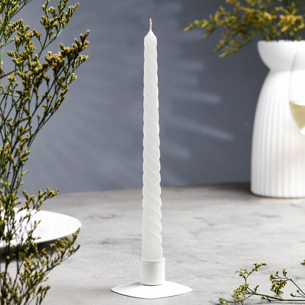 Изображение товара Свеча Дарим Красиво Витая / 1745409 (белый)