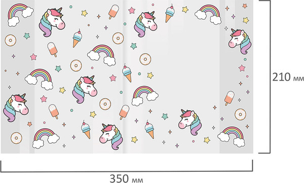 Изображение товара Набор обложек FUNSTER Unicorn / 274084 (10шт)