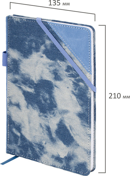 Изображение товара Ежедневник Brauberg Denim / 117138 (80л, голубой)