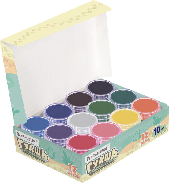 Изображение товара Гуашь Brauberg Милые коты / 192640 (12цв)