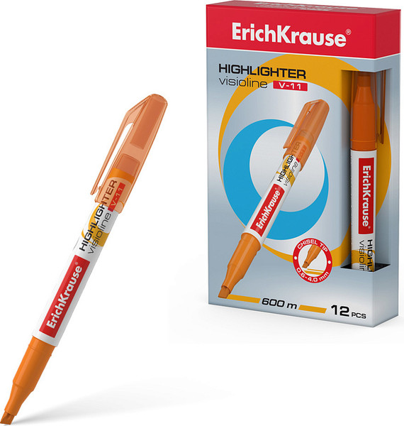 Изображение товара Текстовыделитель Erich Krause Visioline V-11 Mini Neon / 56903 (оранжевый)