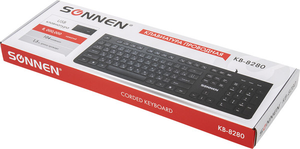 Изображение товара Клавиатура Sonnen KB-8280 (черный)