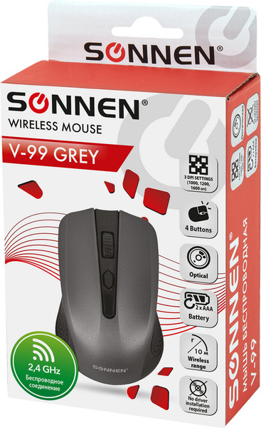 Изображение товара Мышь Sonnen V99 (черный)