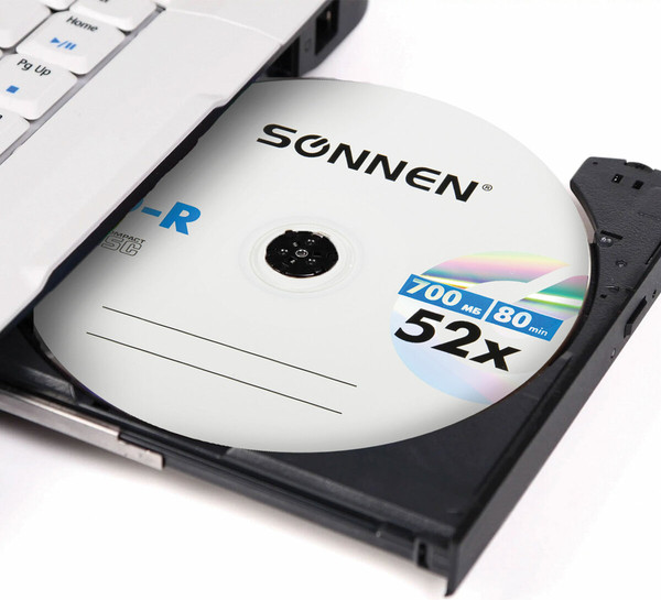 Изображение товара Набор дисков CD-R Sonnen 700Mb 52x (100шт)
