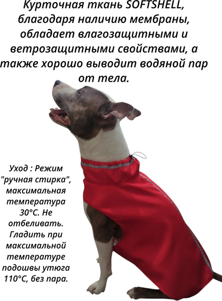 Изображение товара Дождевик для животных Лидер Тэкс 011-25 (3XL, красный)