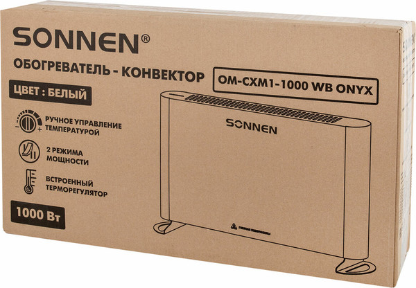 Изображение товара Конвектор Sonnen Onyx-1000.1 / 457629 (белый)
