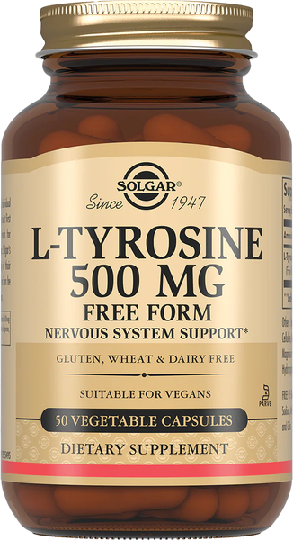 Изображение товара L-тирозин Solgar 500мг (50 капсул)