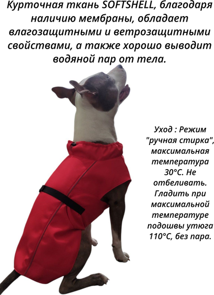 Изображение товара Дождевик для животных Лидер Тэкс 022-25 (3XL, красный)