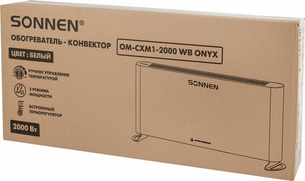 Изображение товара Конвектор Sonnen Onyx-2000.1 / 457630 (белый)