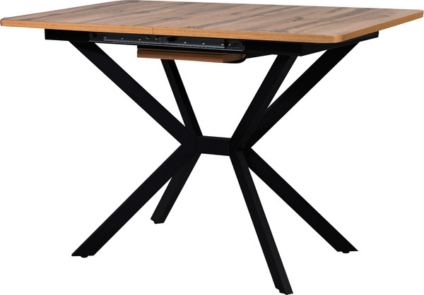 Изображение товара Обеденный стол Мир стульев Саен 28 120x80/30 (дуб вотан/черный муар)