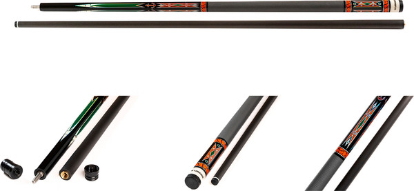 Изображение товара Кий Winner Weekend Carbon 019 / 22.300.62.8 (черный/зеленый)