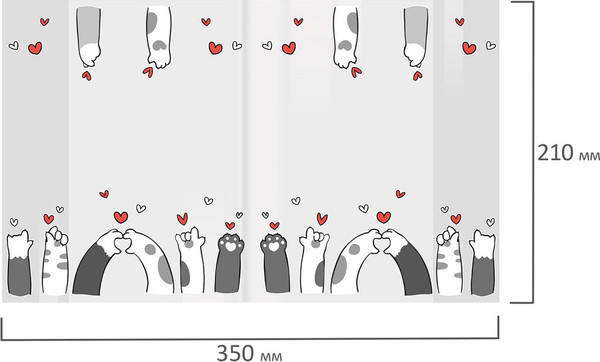 Изображение товара Набор обложек FUNSTER Paws / 274086 (10шт)