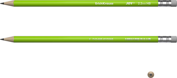 Изображение товара Простой карандаш Erich Krause Joy Reef суперстираемый / 62768 (с ластиком)