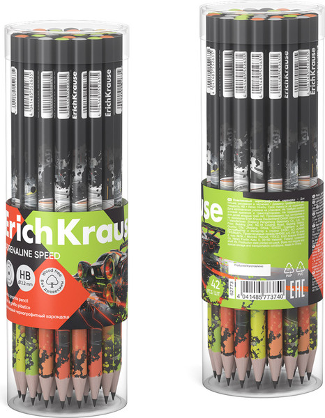 Изображение товара Простой карандаш Erich Krause Adrenaline Speed НВ / 62773