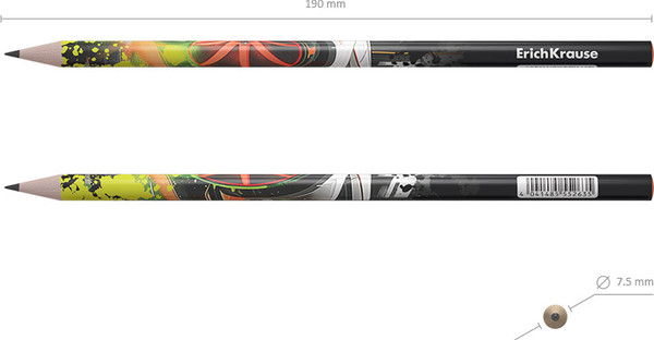 Изображение товара Простой карандаш Erich Krause Adrenaline Speed НВ / 62773