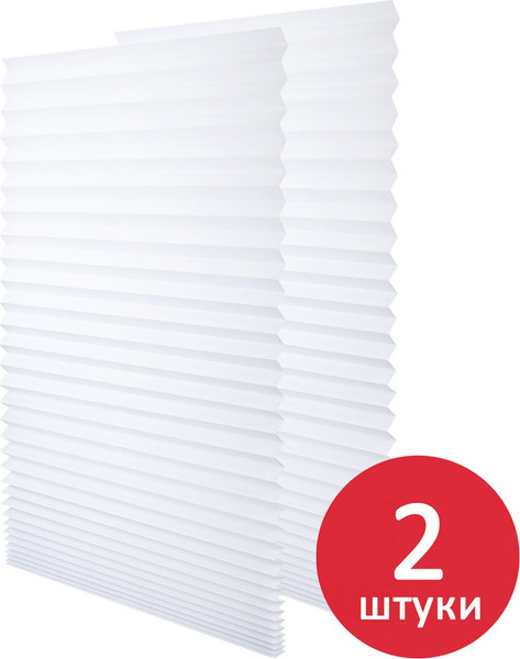 Изображение товара Штора-плиссе Brabix 60x180 / 700002 (2шт, белый)