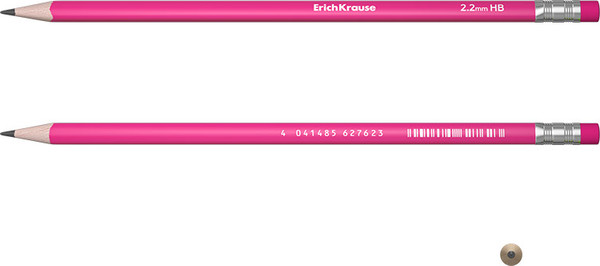 Изображение товара Простой карандаш Erich Krause Panda Hugs НВ / 62762 (с ластиком)