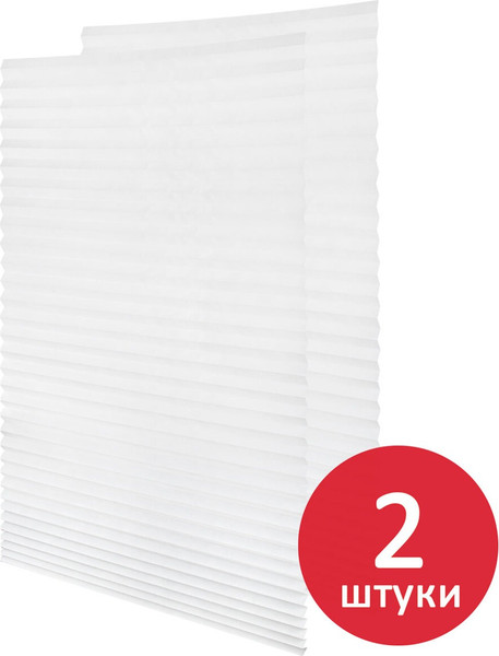 Изображение товара Штора-плиссе Brabix 90x180 / 700009 (2шт, белый)