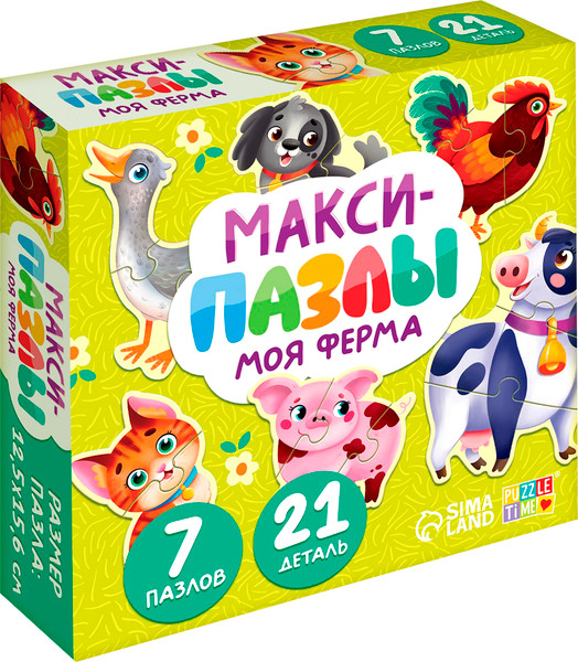 Изображение товара Развивающая игра Puzzle Time Моя ферма / 10642781