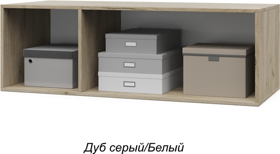 Изображение товара Антресоль Modern Челси Ч83 (серый дуб/белый)