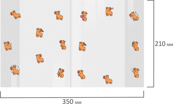 Изображение товара Набор обложек FUNSTER Capybaras / 274087 (10шт)