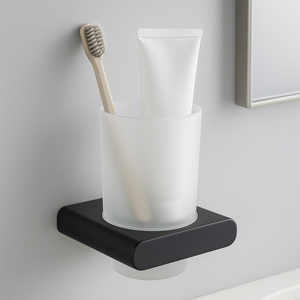 Изображение товара Набор аксессуаров для ванной Lauter 21SH57062 + 21SH57052 (Matt Black, 2 предмета)