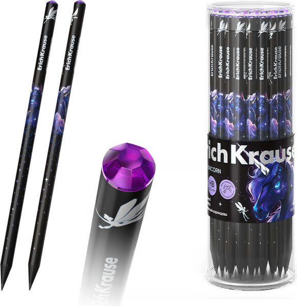 Изображение товара Простой карандаш Erich Krause Black Unicorn НВ / 62764