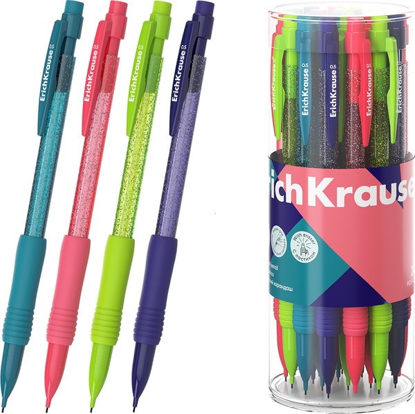 Изображение товара Механический карандаш Erich Krause Reef 0.5 НВ / 62778 (с ластиком)