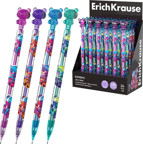 Изображение товара Механический карандаш Erich Krause Bambino Jelly Bear 0.7 НВ / 63588