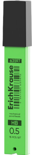 Изображение товара Набор грифелей для карандаша Erich Krause Neon 0.5 HB / 63597 (15шт)