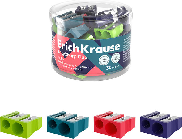 Изображение товара Точилка Erich Krause EasySharp Duo Reef / 60027 (в ассортименте)