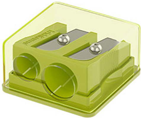 Изображение товара Точилка Erich Krause Base Duo Neon с контейнером / 60080 (в ассортименте)