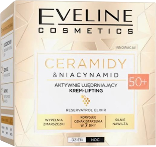 Изображение товара Крем для лица Eveline Cosmetics Peptide Lifting Укрепляющий 50+ день/ночь (50мл)