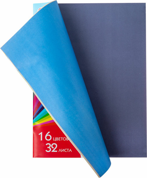 Изображение товара Набор цветной бумаги Пифагор Друзья / 115486 (16цв)