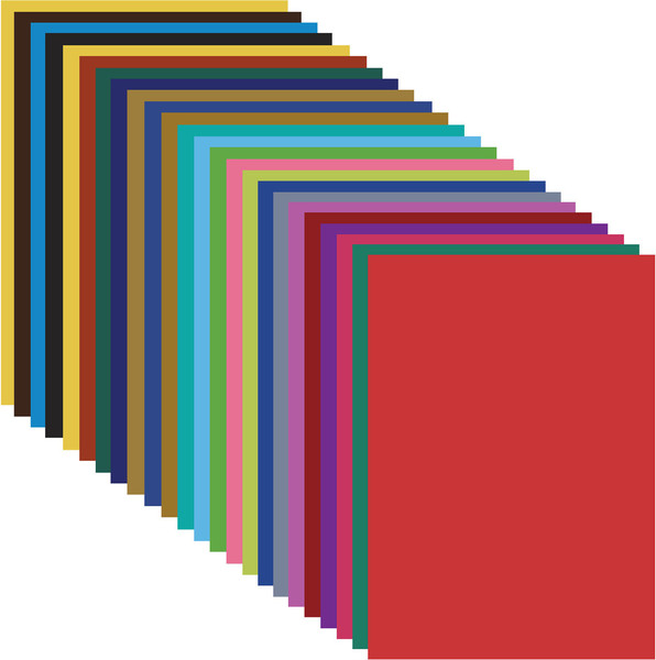 Изображение товара Набор цветной бумаги Пифагор Совенок / 128003 (24цв)