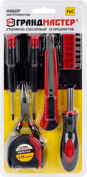 Изображение товара Универсальный набор инструментов Грандмастер 671330 (12пр)