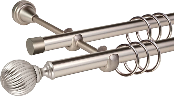 Изображение товара Карниз для штор АС ФОРОС Grace D19Г/19Г + наконечники Орион (1.6м, сатин)