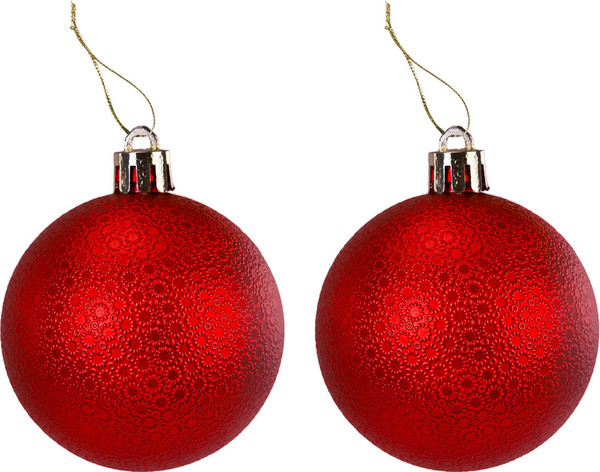 Изображение товара Набор шаров новогодних Золотая сказка 592451 (9шт, золотой/красный)