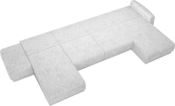 Изображение товара Диван П-образный Олмеко Женева 2S2OPF левый (светло-серый)