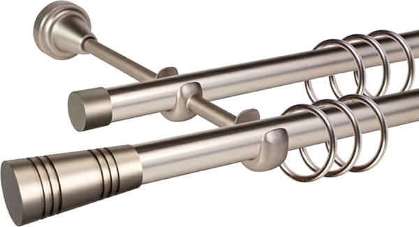 Изображение товара Карниз для штор АС ФОРОС Grace D19Г/19Г + наконечники Савона (2м, сатин)