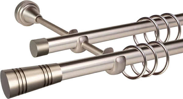 Изображение товара Карниз для штор АС ФОРОС Grace D19Г/19Г + наконечники Метеор (2.4м, сатин)