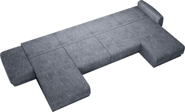 Изображение товара Диван П-образный Олмеко Женева 2S2OPF левый (темно-серый)