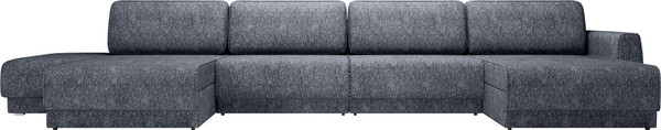 Изображение товара Диван П-образный Олмеко Женева 2S2OPF левый (темно-серый)