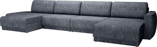 Изображение товара Диван П-образный Олмеко Женева 2S2OPF левый (темно-серый)