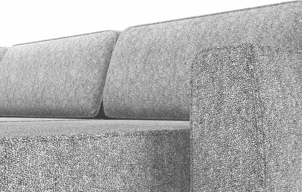 Изображение товара Диван П-образный Олмеко Женева 2S2O2P (серый)