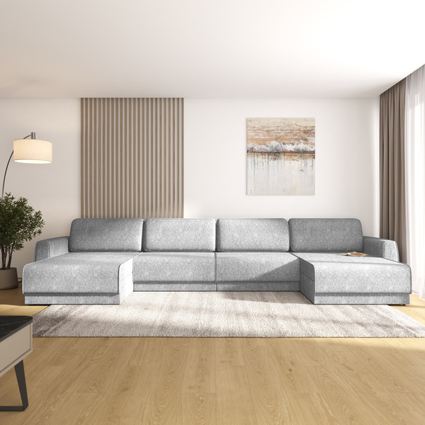 Изображение товара Диван П-образный Олмеко Женева 2S2O2P (серый)