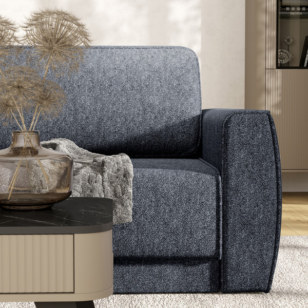 Изображение товара Диван П-образный Олмеко Женева 2S2O2P (темно-серый)