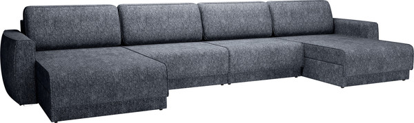 Изображение товара Диван П-образный Олмеко Женева 2S2O2P (темно-серый)