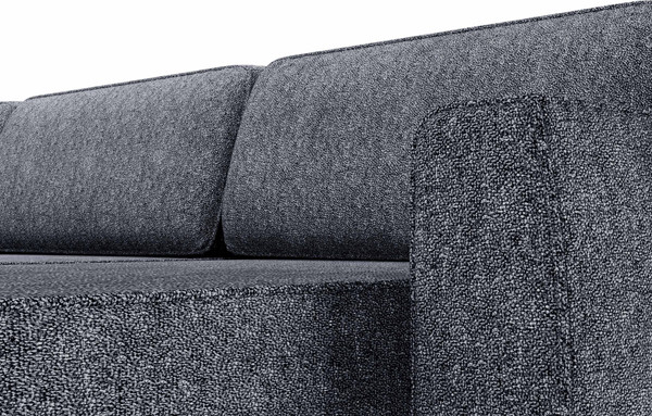 Изображение товара Диван П-образный Олмеко Женева 2S2O2P (темно-серый)